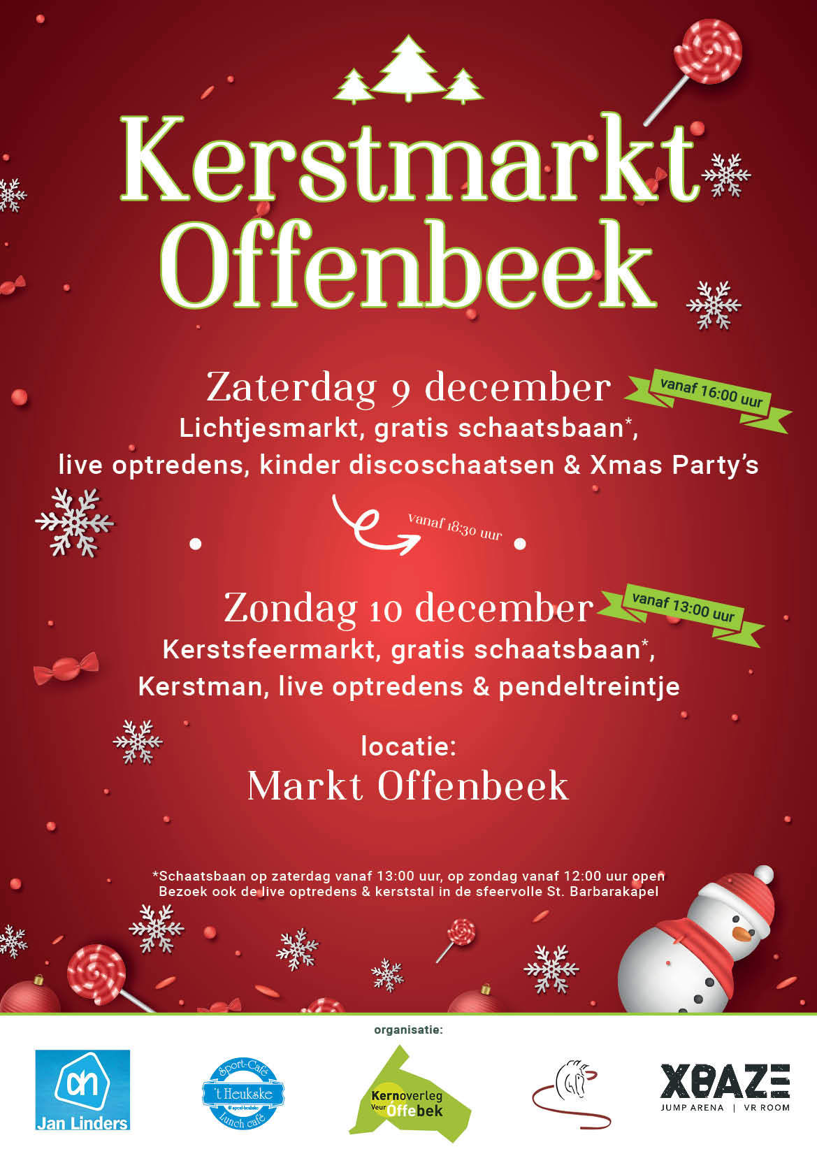 Poster van de Kerstmarkt Offenbeek 2023