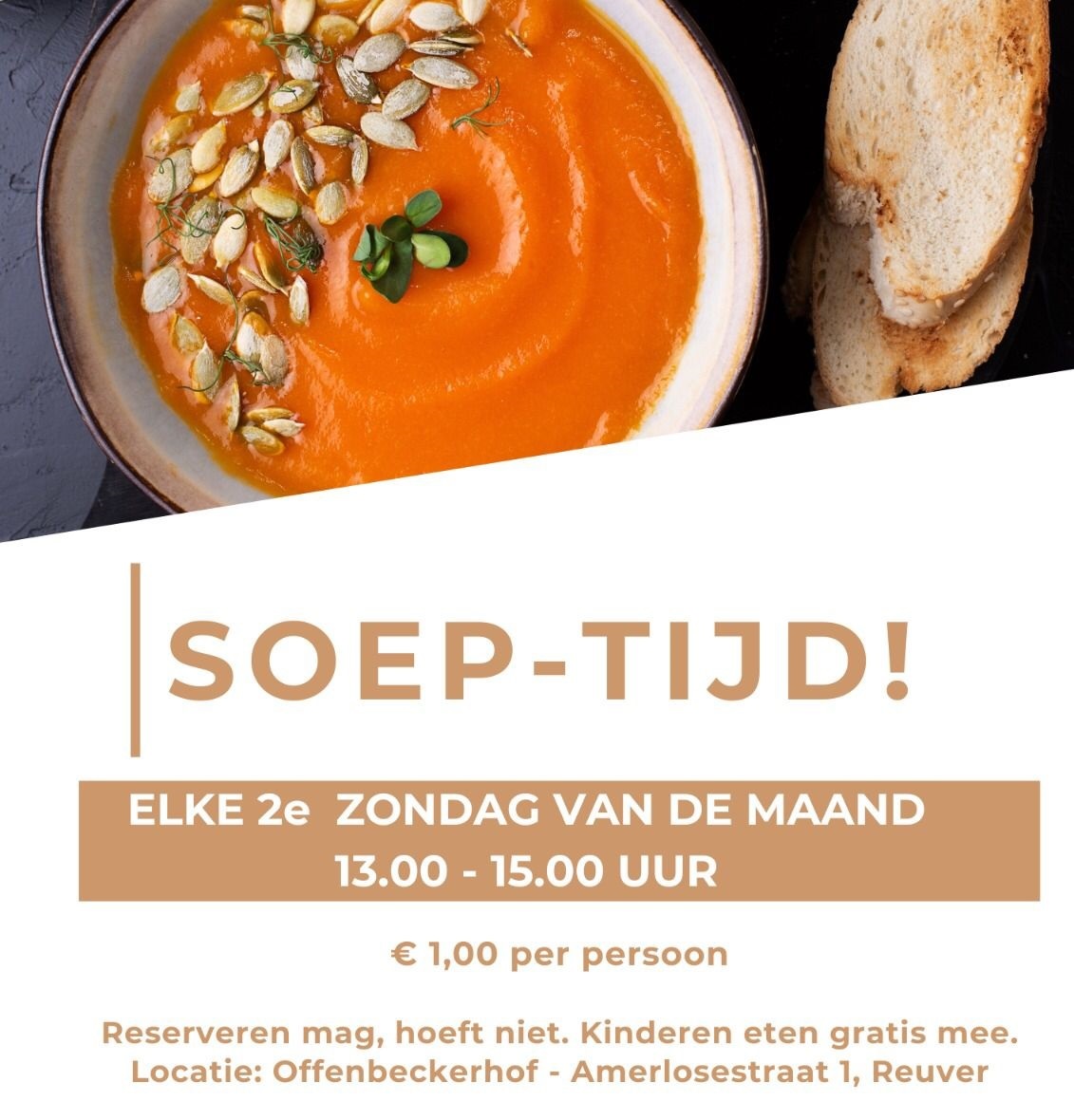 Flyer van Soeptijd bij Offenbeckerhof