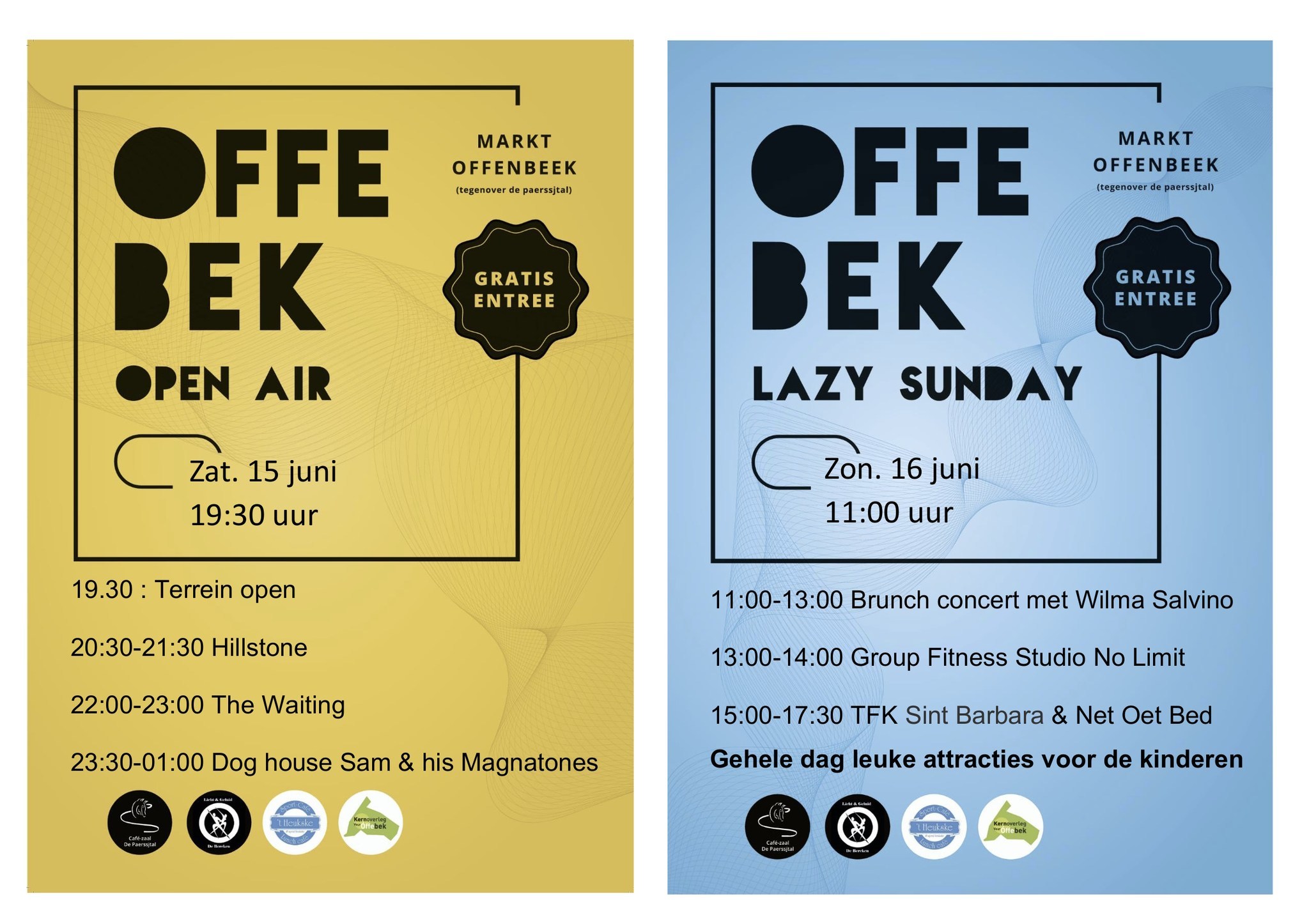 Programma Offebek Open Air en Offebek Lazy Sunday