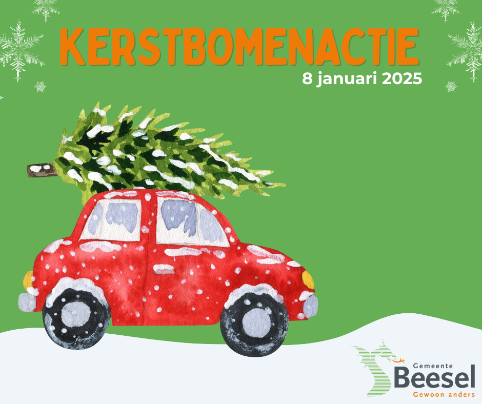 Aankondiging kerstbomenactie 2025