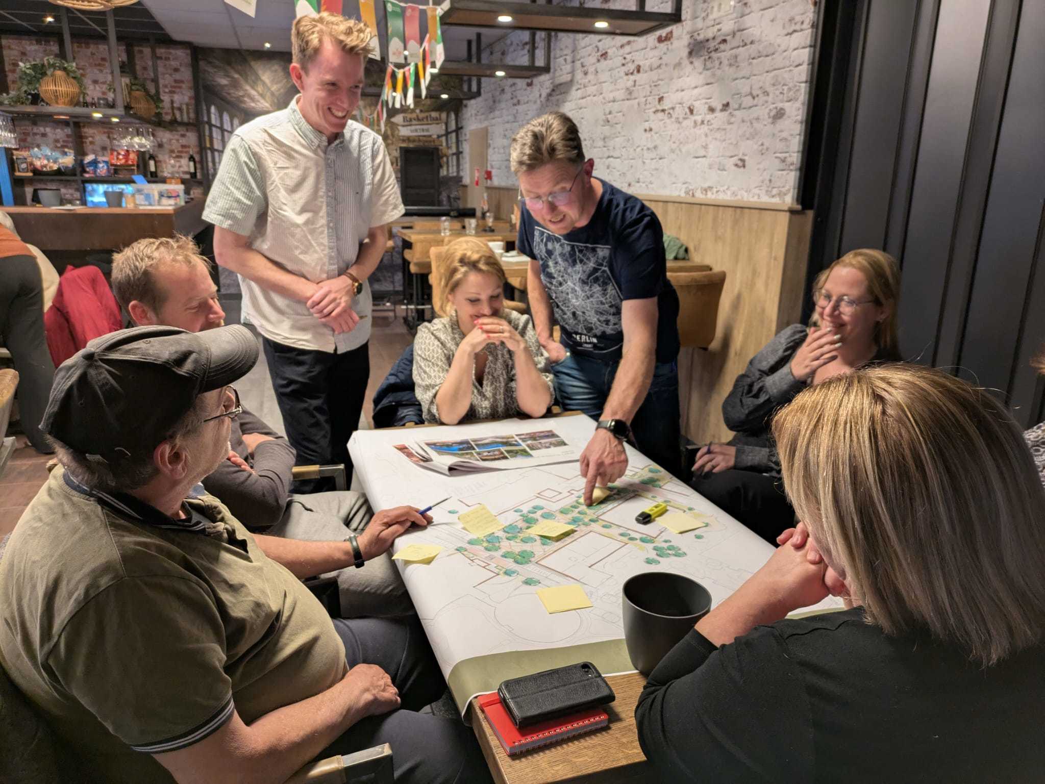 Inwoners denken mee over de inrichting van het plein in Bösdael