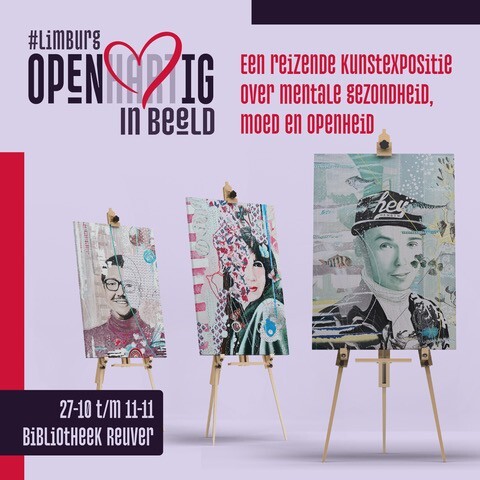 Poster van de tentoonstelling "Limburg Openhartig in Beeld"