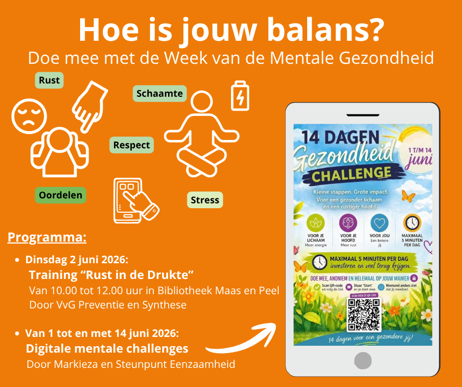 Programma Week van de Mentale Gezondheid 2026 in Beesel