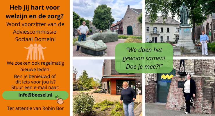Oproep voor een nieuwe voorzitter voor de Adviescommissie Sociaal Domein